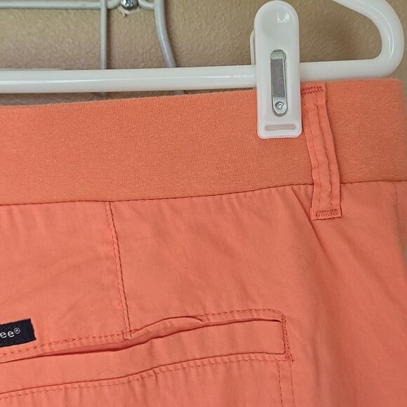 New Womens Lee Flex to Go Shorts Great Color 14 Medium Papaya Summer Ladies - Picture 10 of 16